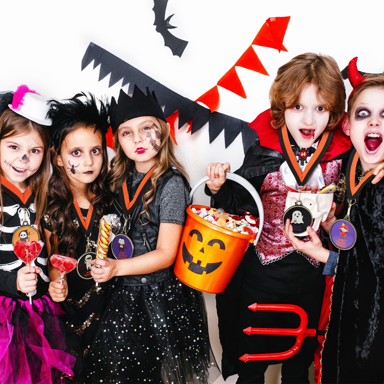 Sasylvia 12 Pcs Halloween Costume Contest Award Medals Contest…