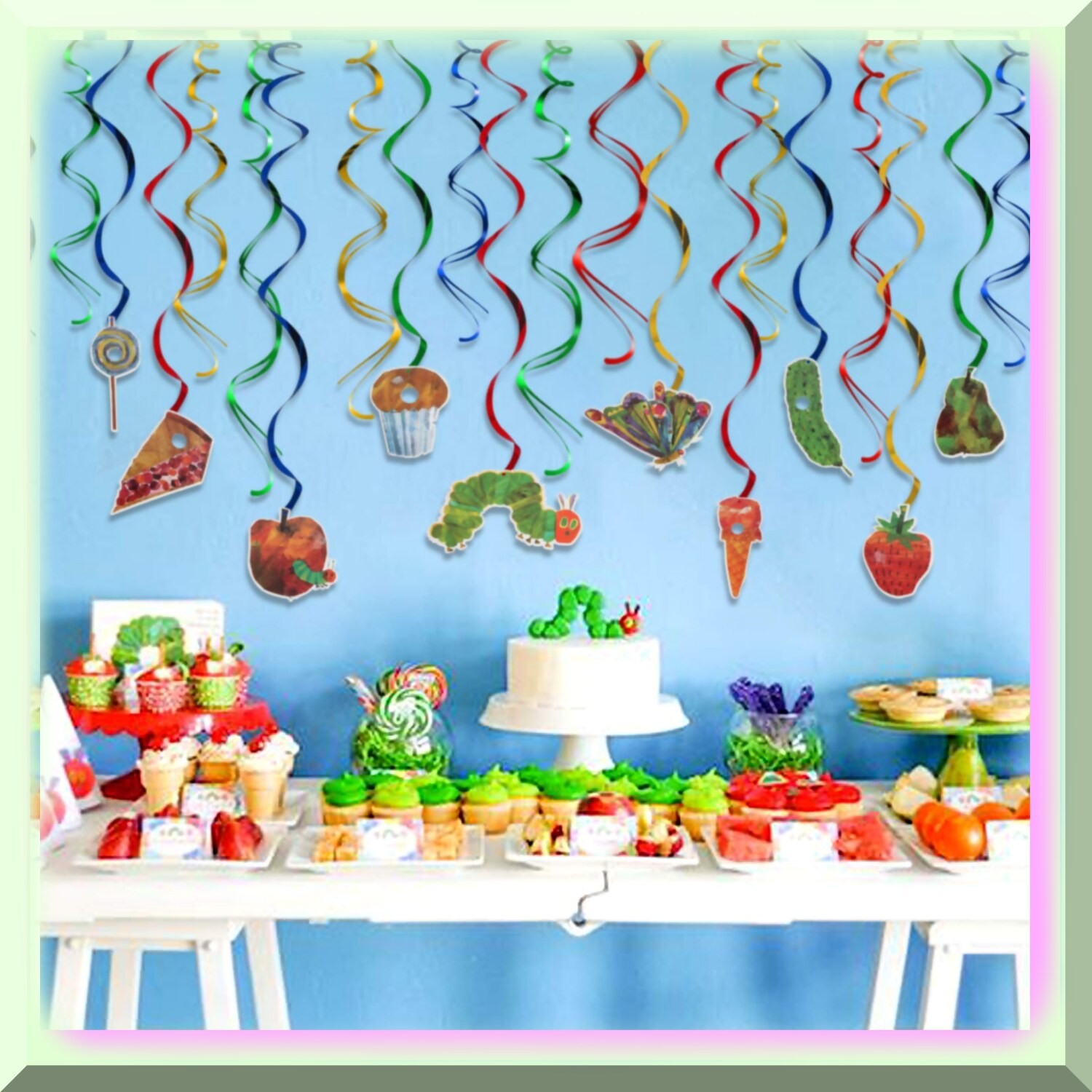 20-Piece Colorful Butterfly Streamer Party Decor