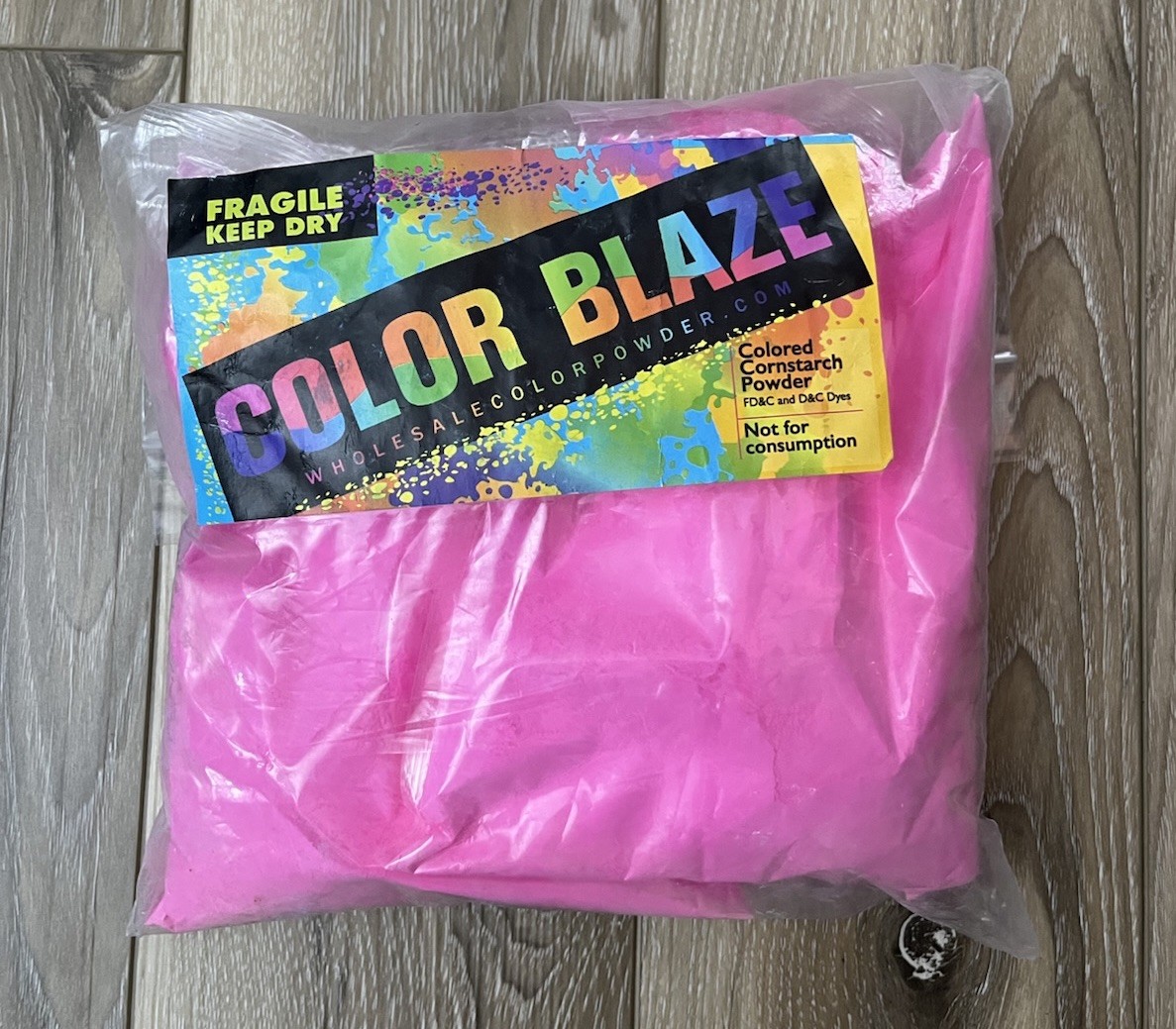 Color Blaze Pink Colored Cornstarch Powder Gender Reveal Party Girl (2 1lb Bags)