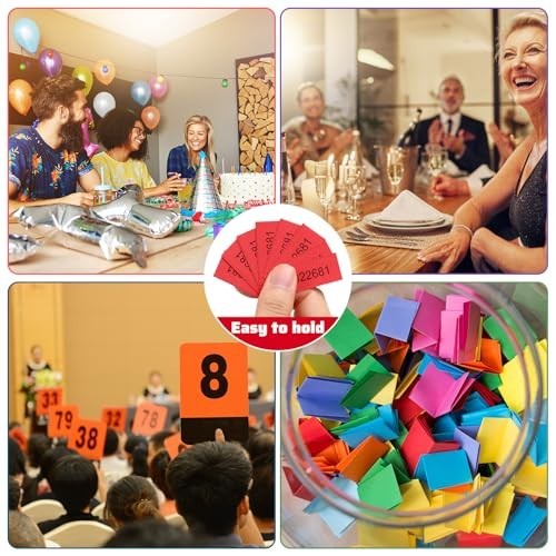 1000 Raffle Ticket Sheets – 25 Bid Chinese Auction Tickets for Events & Auctions