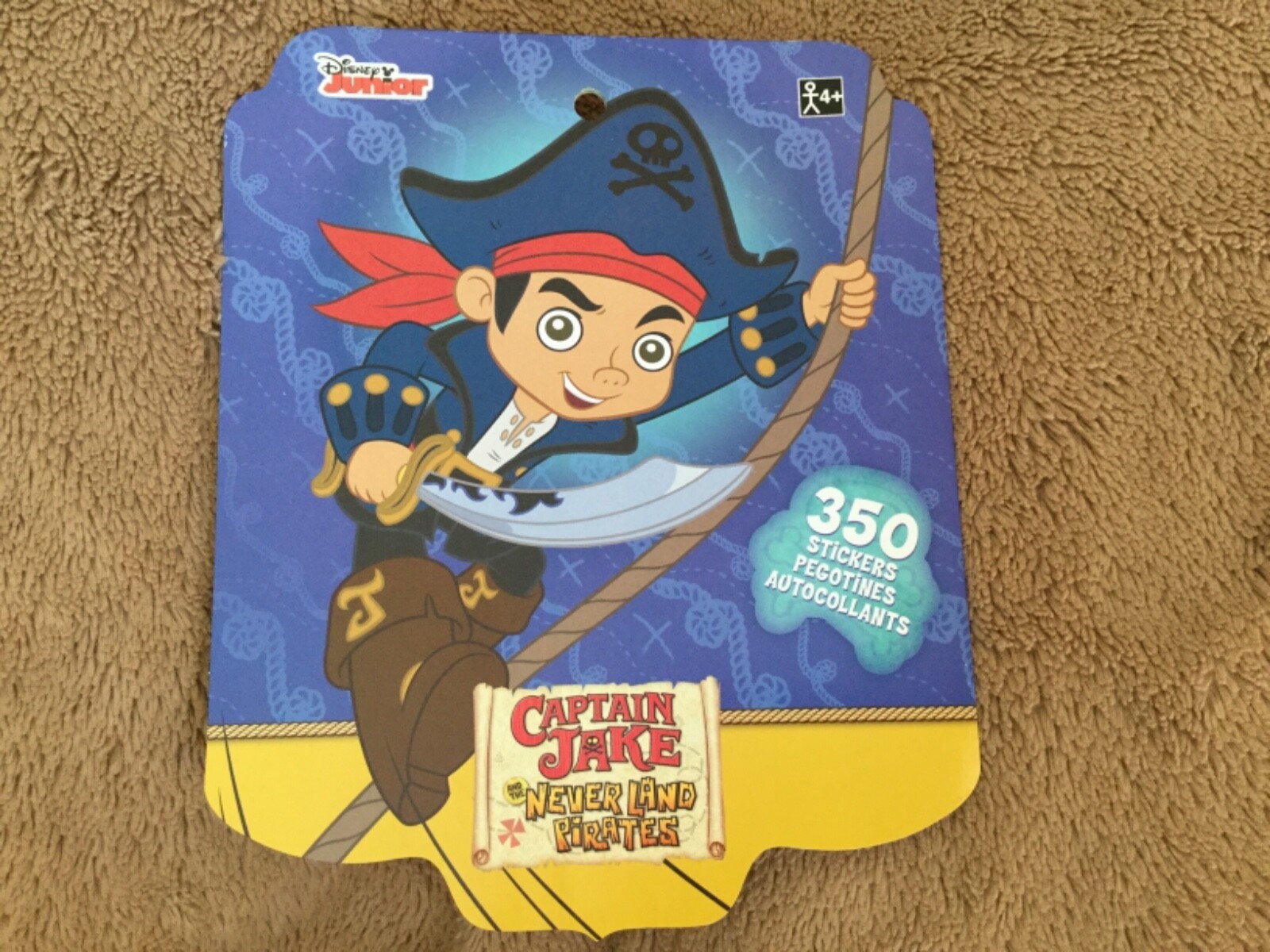 Disney Junior Jake Neverland Pirates ball cap hat embroidered 350 sticker book