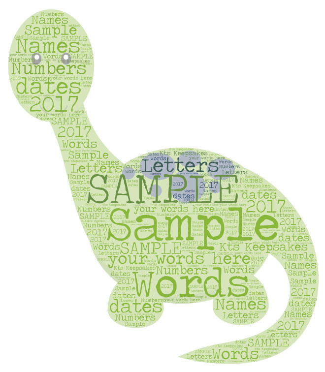 word art picture personalised gift present keepsake dinosaur 1st birthday T-Rex