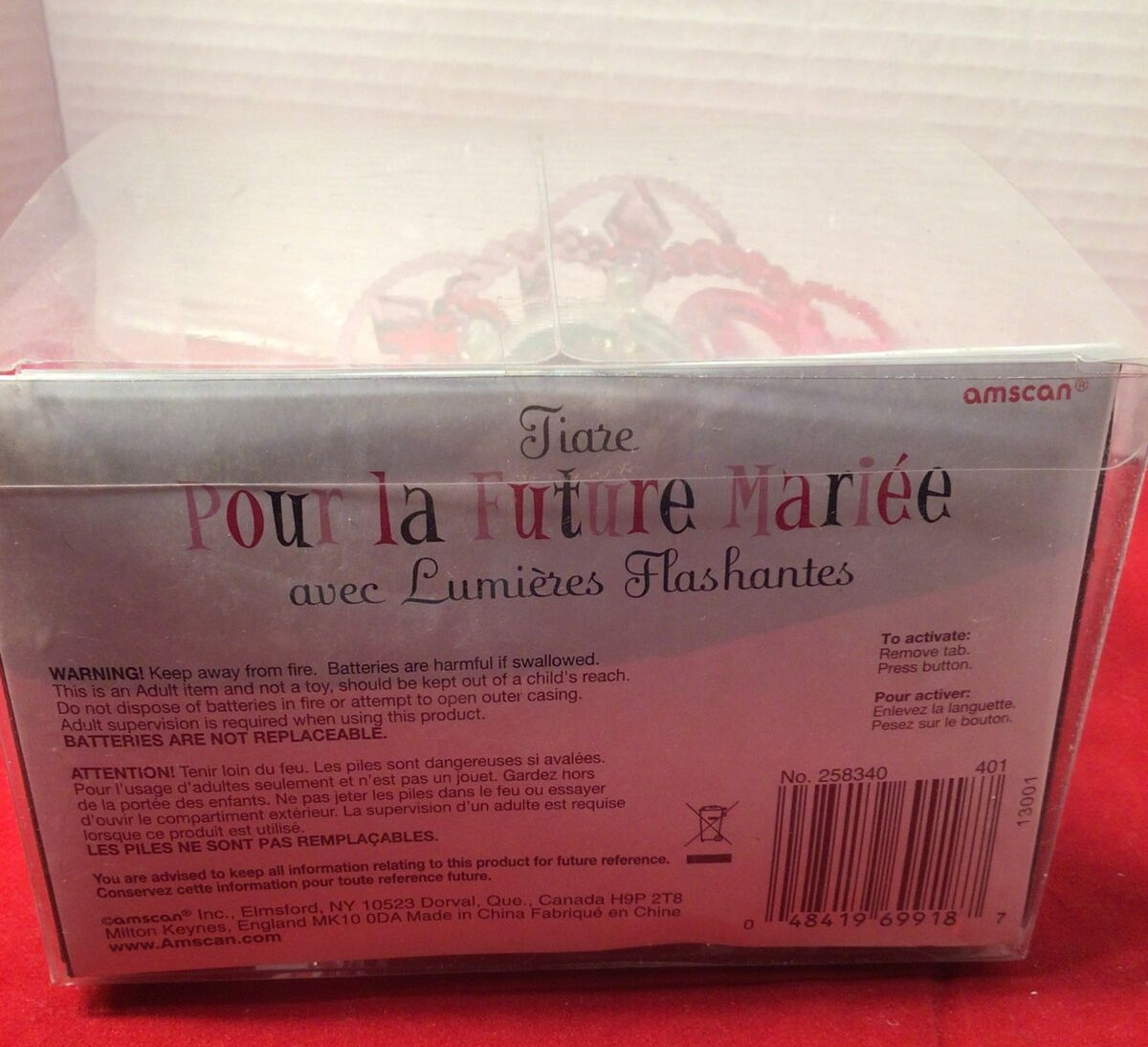 Bride to Be Tiara Bachelorette Party Bridal Shower Pink New in Box