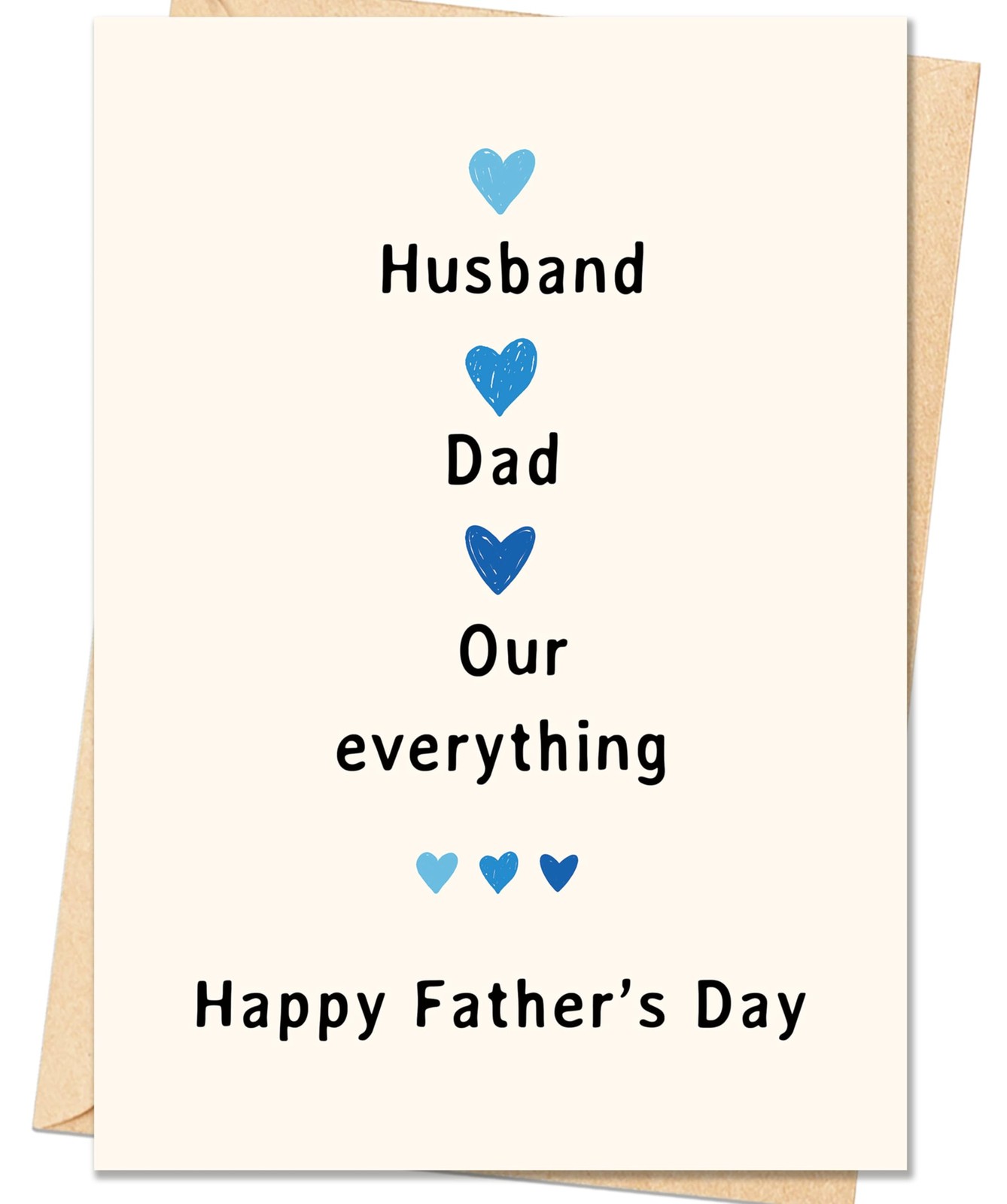 IDU Fathers Day Card Gifts for Husband, 7 x 5 inches, ZN-485