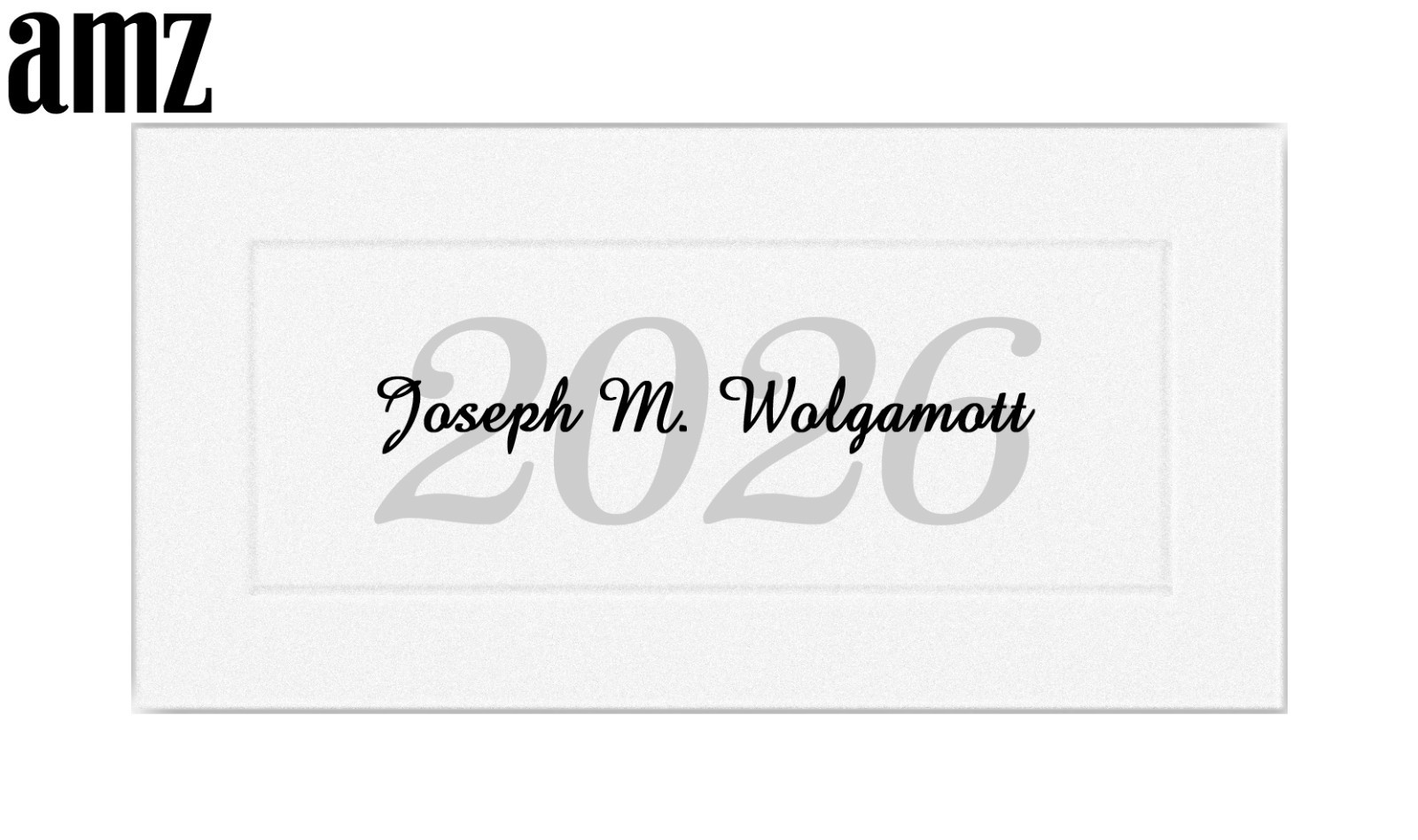 25 Premium Embossed Personal NAME CARDS, Class of 2024 Graduation Announcements