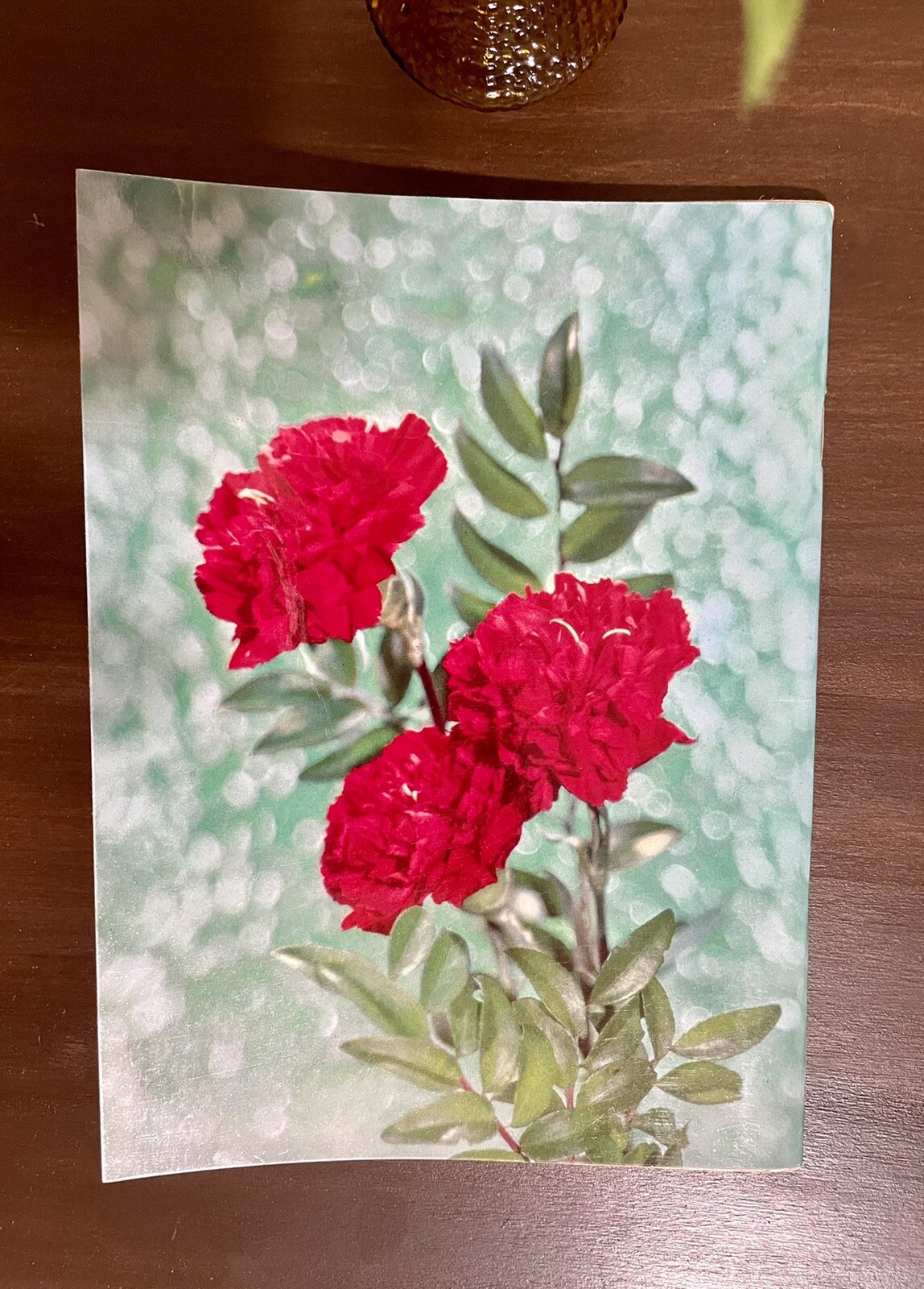 1966 VALENTINES GREETINGS POEM BOOKLET ON LINEN IN BEAUTIFUL, CLASSIC STYLE