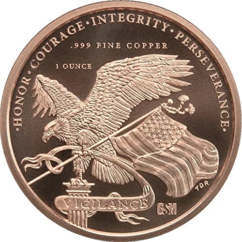 1 oz .999 Pure Copper Medallion 1.54 inches, Donald J Trump – 45th President