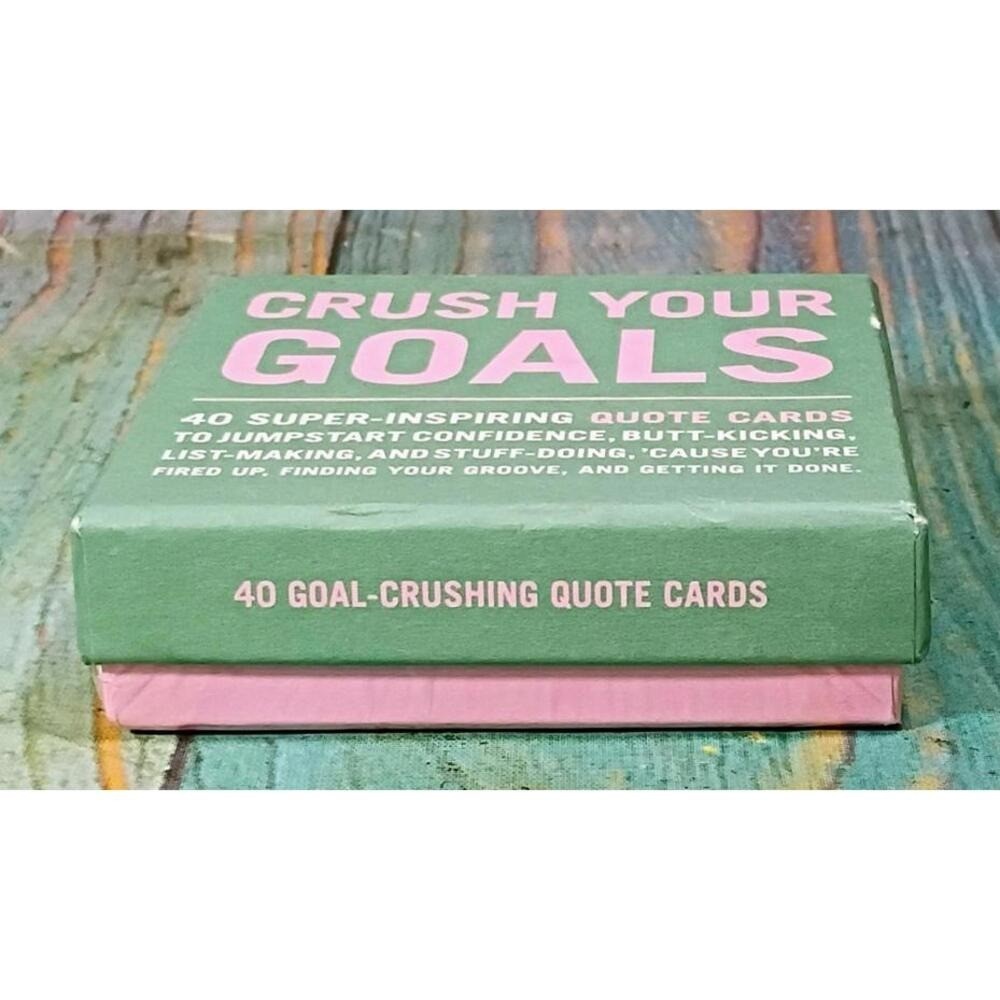 Crush Your Goals Inspirational Quote Cards – 40 Super-Inspiring Cards