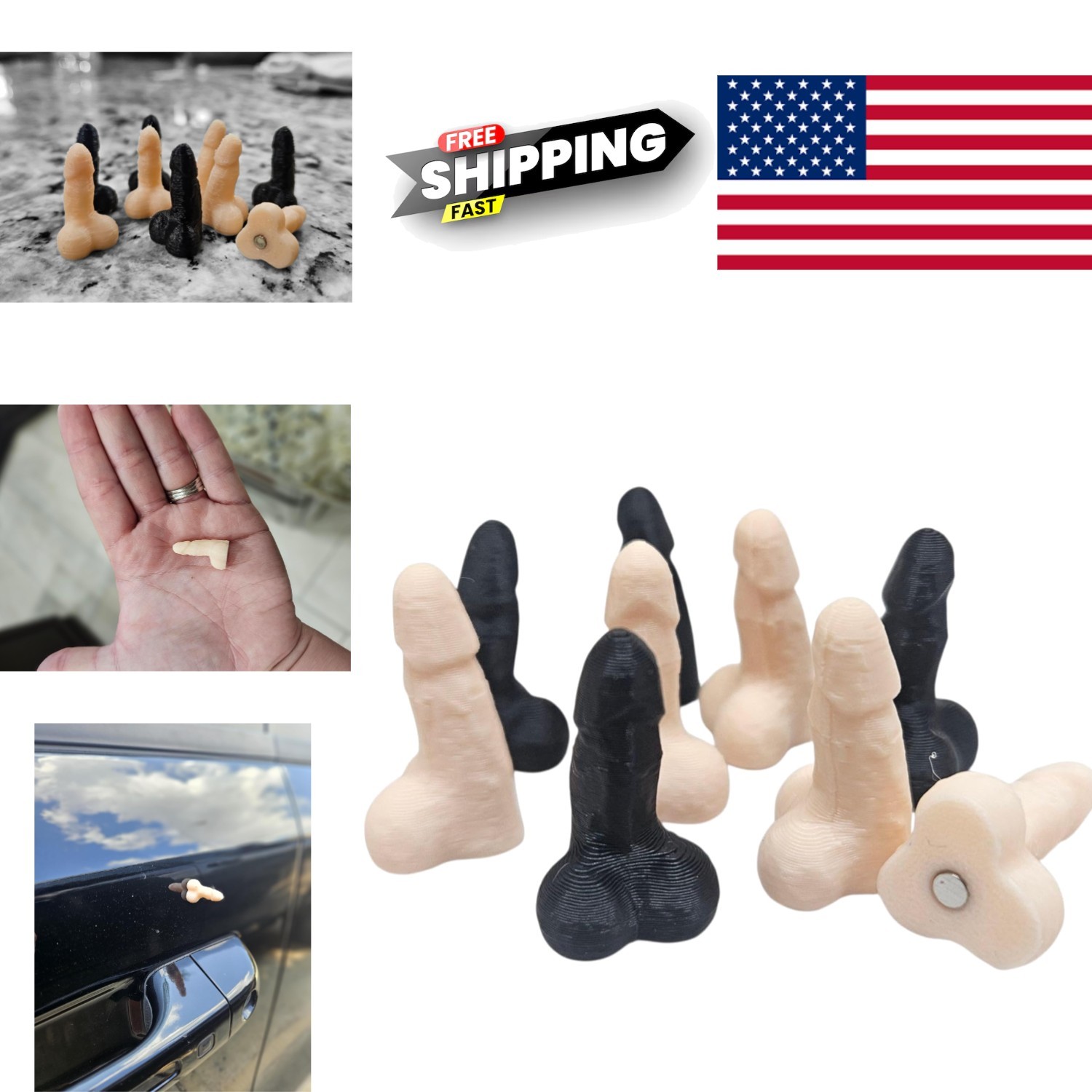 Mini Penis Magnet Party Favor Pack of 15 Gag Gifts for Bachelorette Fun