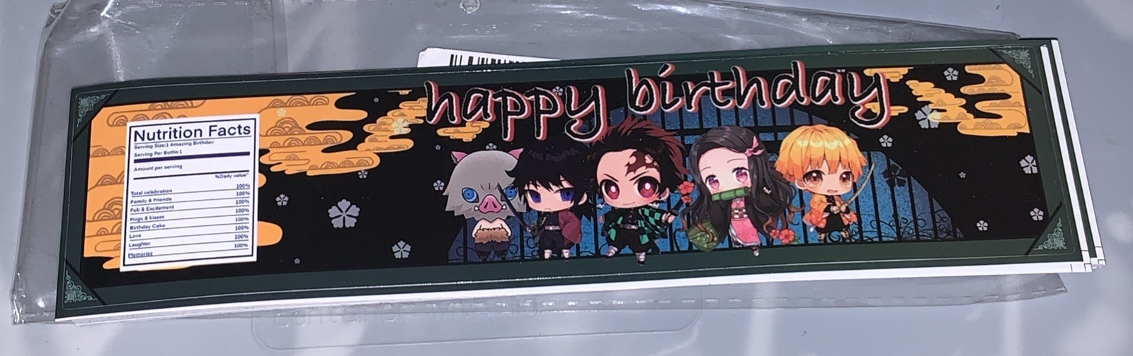 24pc Happy Birthday Sticker For Water Bottle Wraps