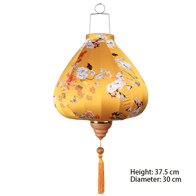 Chinese Lantern Traditional Silk Lantern Balcony Party New Year Hanging Lanterns