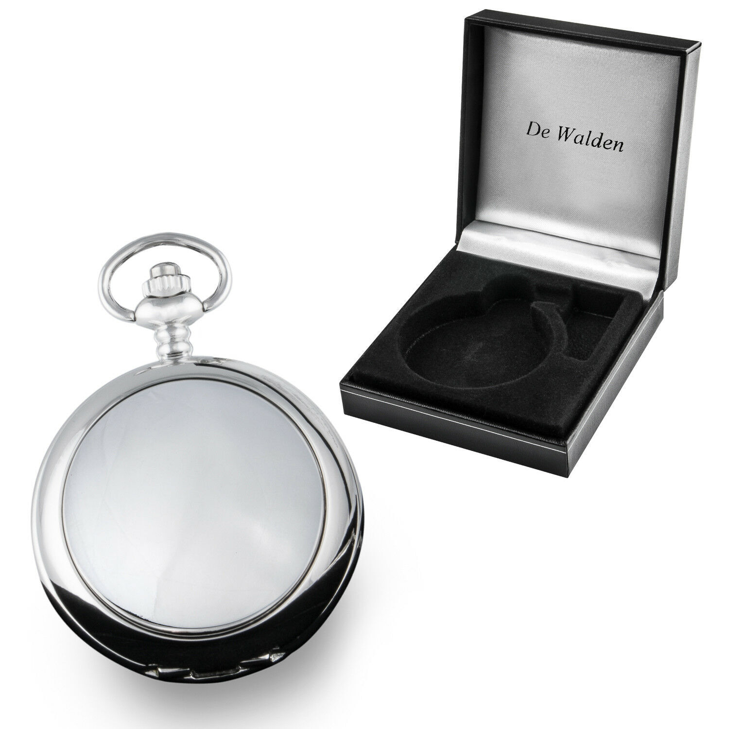 Personalised Engraved Quality Pocket Watch Retirement Gift in a Satin Lined Box