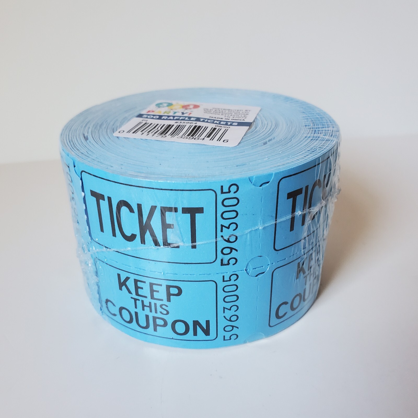 3 Rolls Raffle Tickets Roll of 500 Double Stub Split The Pot 50/50 Made USA Lot