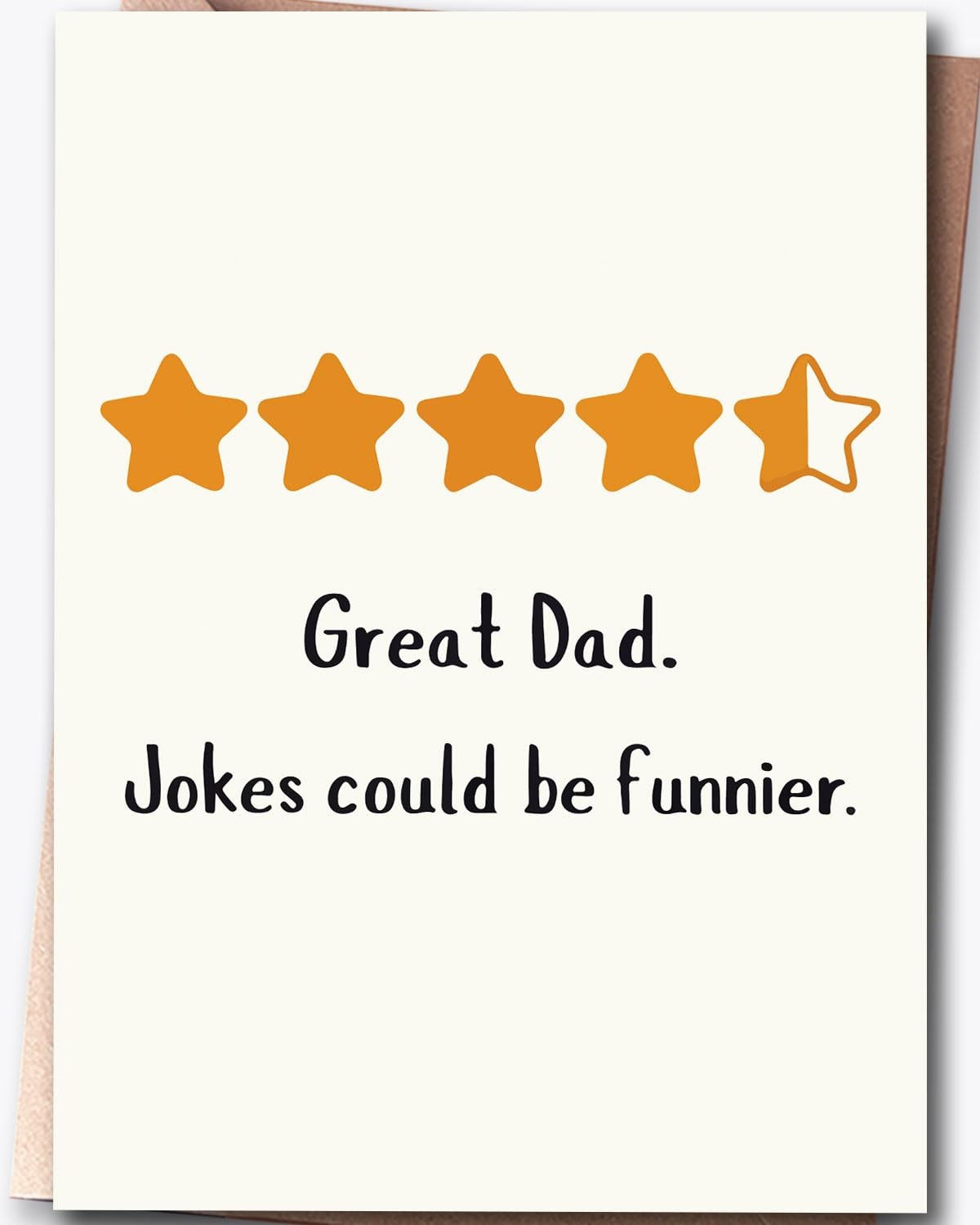 Hqulpr Greeting Card, Funny Father’s Day Card for 7×5 inches, HF07-GREAT DAD