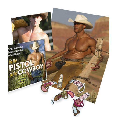 Pin the Pistol on the Cowboy – Bachelorette Party Wedding Bridal Shower Game