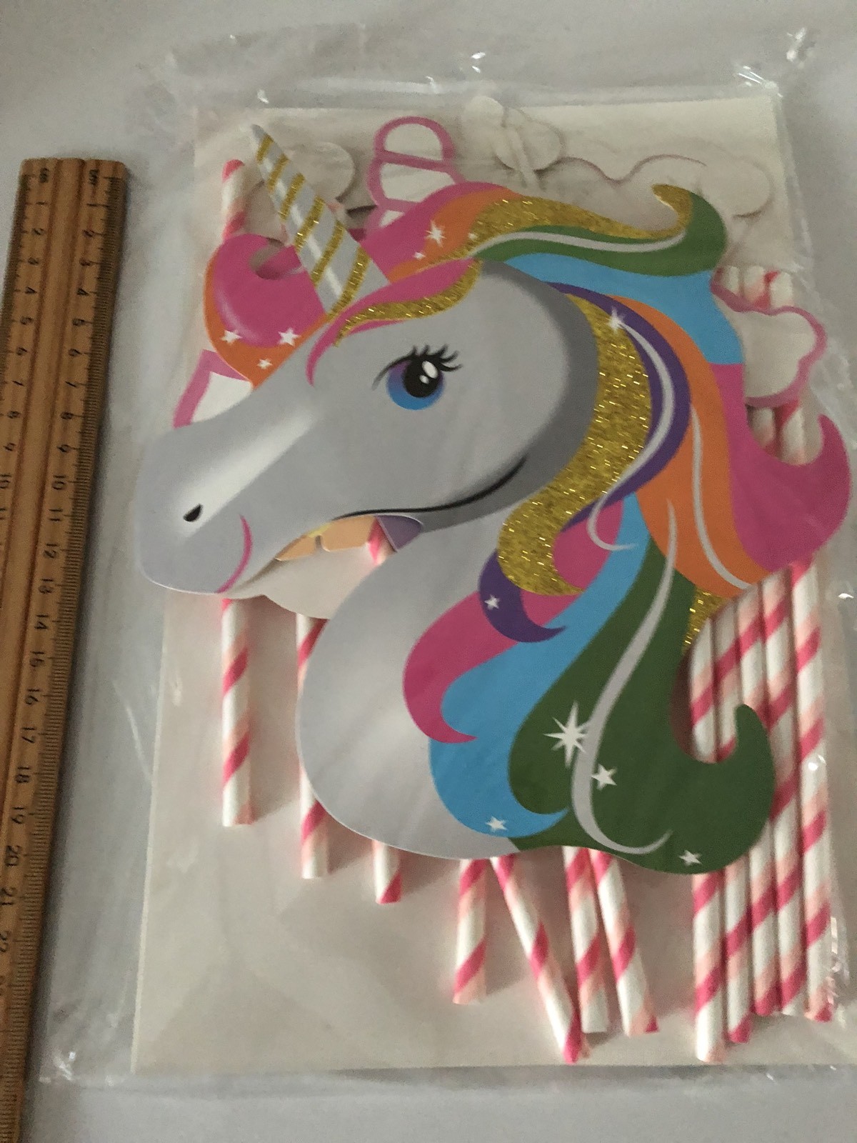 Girl Kids Unicorn pony rainbow Birthday Party Selfie Photo Booth Prop Game Signs