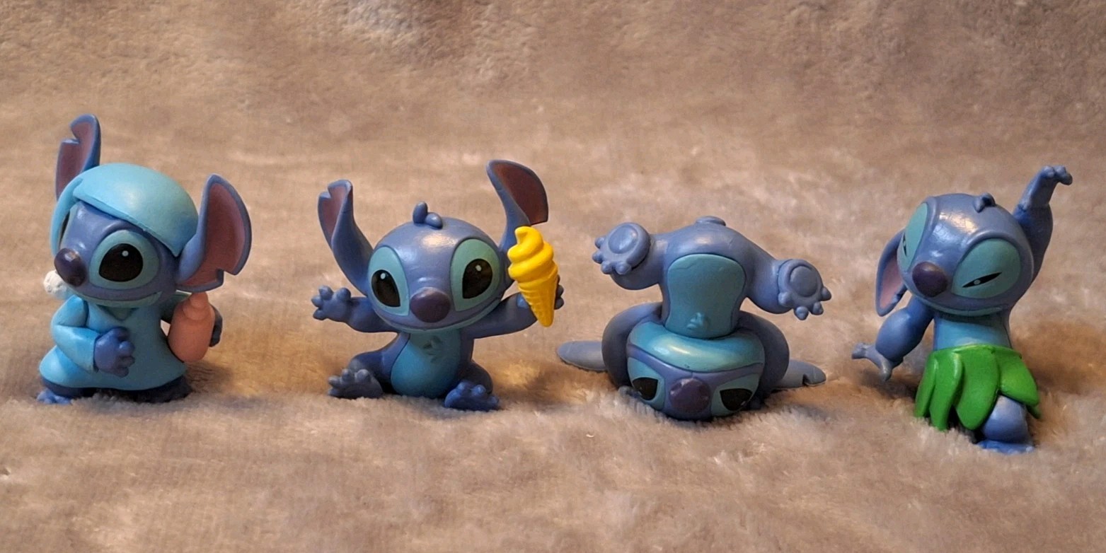 Disney Lilo & Stitch Mixed Lot of 4 Figures Toys Cake Toppers