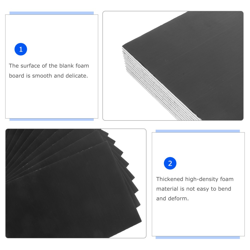 High Density Black Foam Board Sheet for Model Building and Signage Display