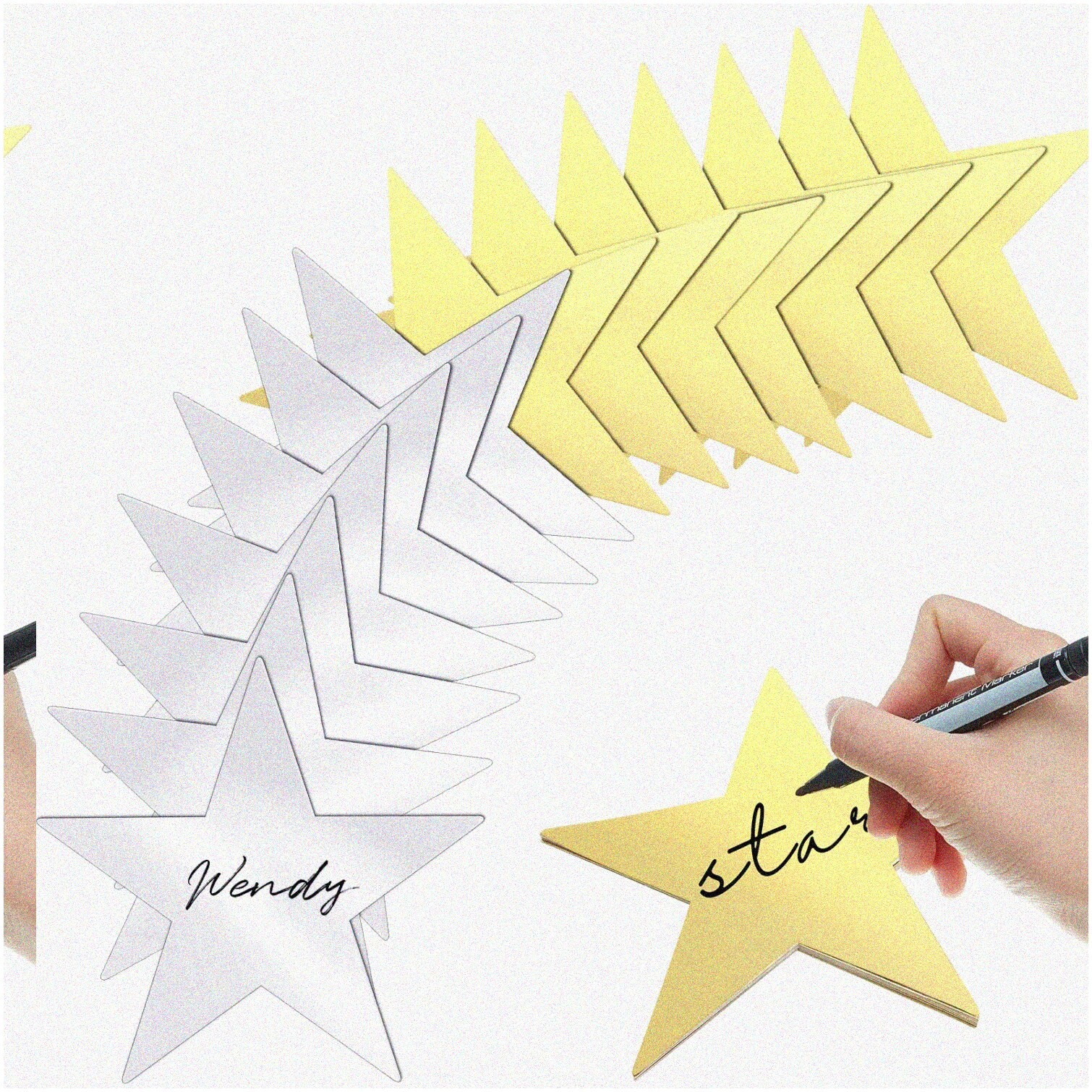 Colorful Star-Shaped Party Decorations 80 Pack
