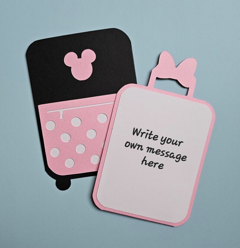 Mouse Suitcase Gift Card/Cash Holder, Kids Gift Card/Cash Holder – 2 Styles