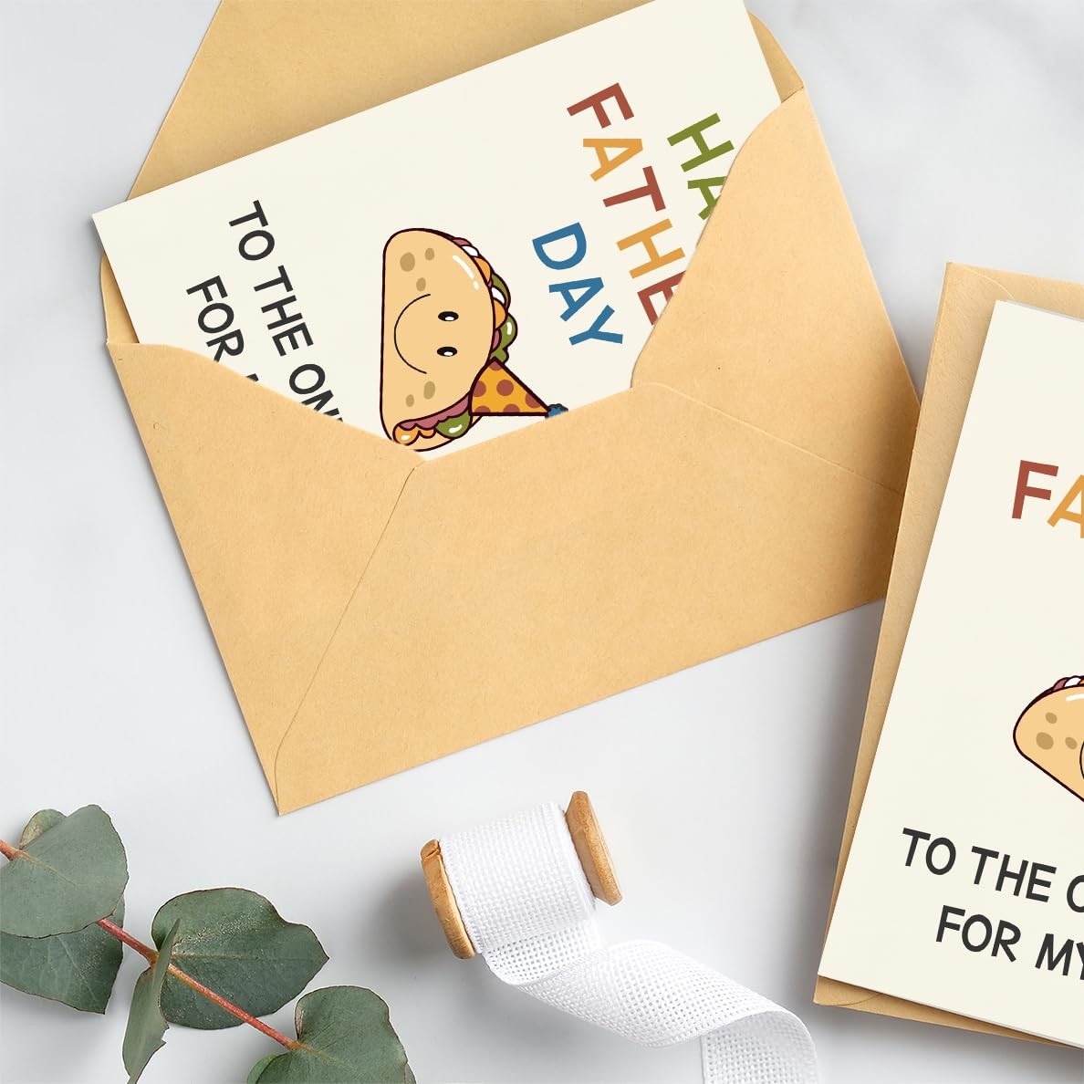WowBefun Funny Fathers Day Card & Gifts from Wife | 5×7 inches, B Style