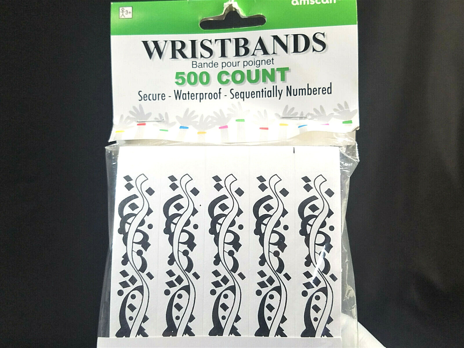 Event Wrist Bands With Neon Colors Sealed & Numbered Per Band