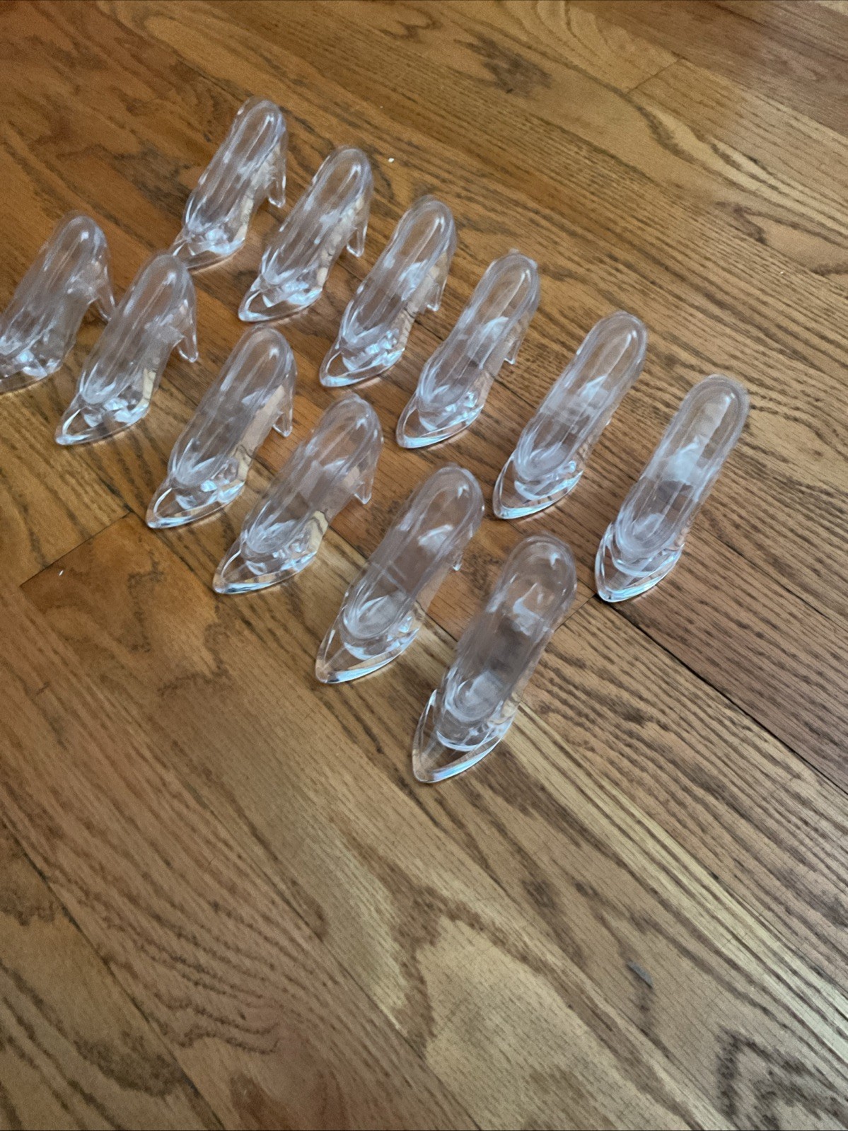 12 PC FILLABLE CINDERELLA CLEAR SLIPPER WEDDING PARTY FAVOR Princess High Heel