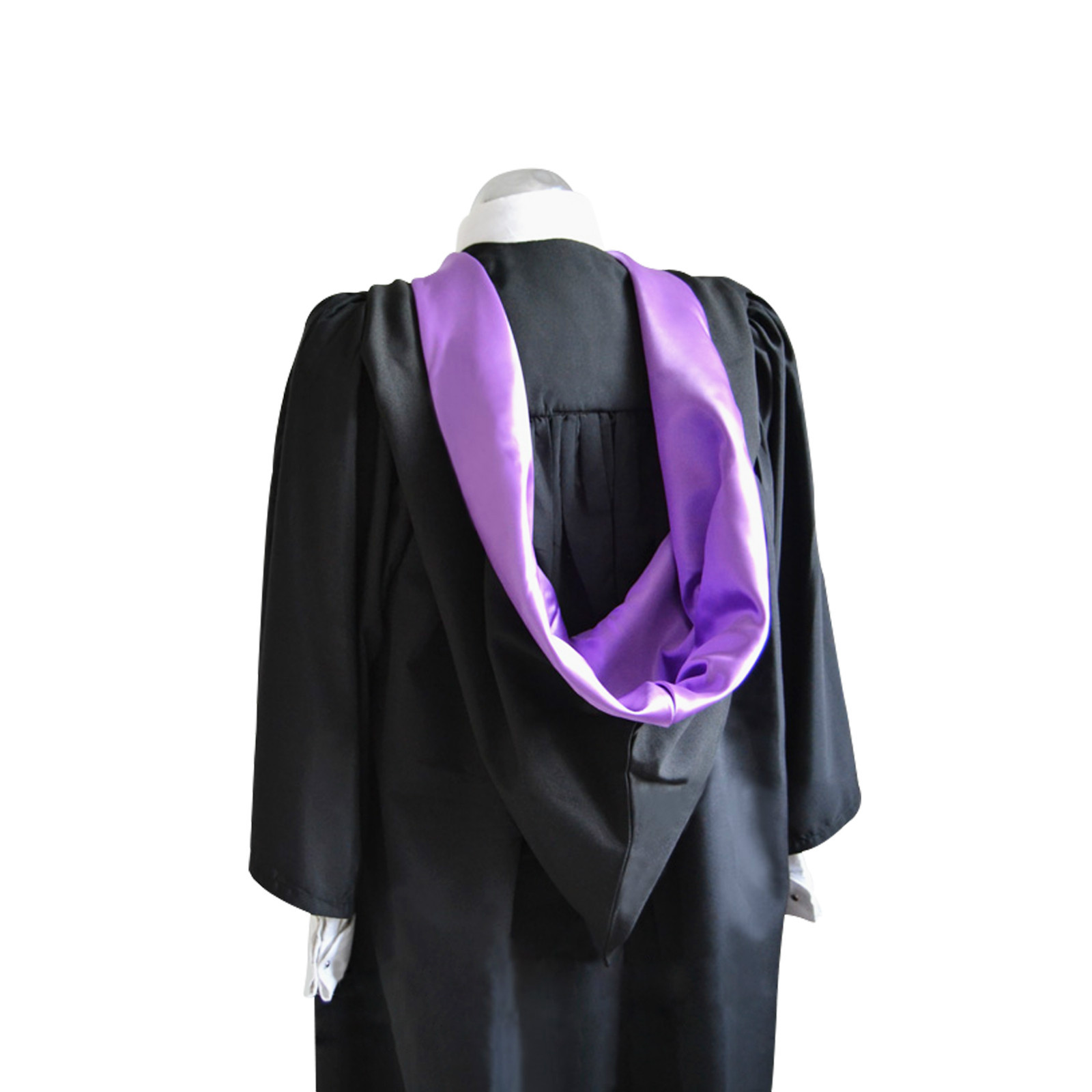 Luxury Graduation Gown & Hat Burgon Hood/Cap Set University Bachelor Adult Robe