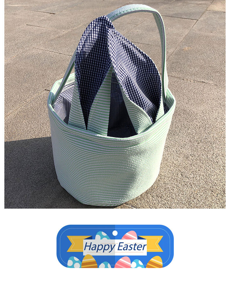 Personalised Easter Basket Egg Bags Tote Handbag Custom Text Girls Boys Gift AU