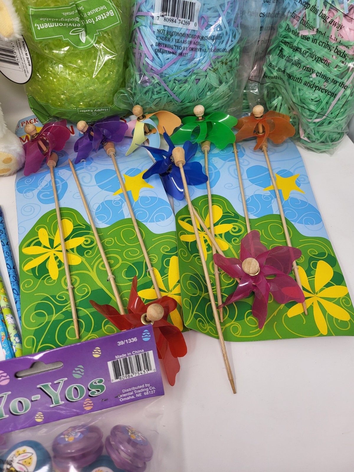 bundle of Easter making supplies 2 stuffed animals1 Easter stick pack12…