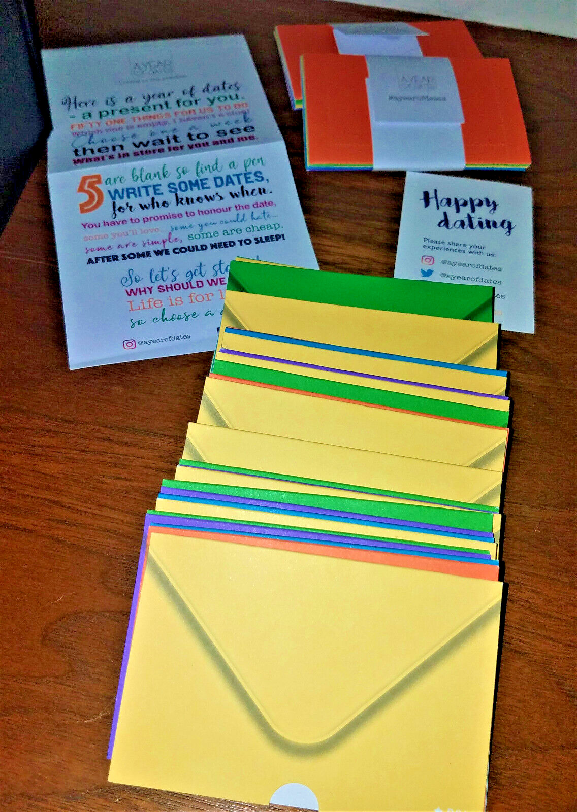 A Year of Dates Romantic Couples Valentine’s Love Gift with 51 Dates Ideas