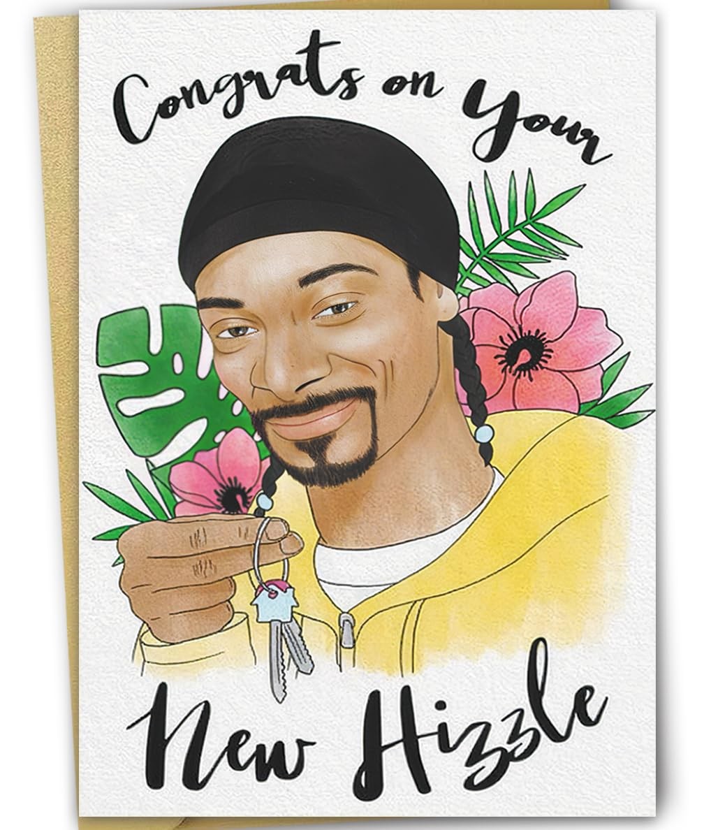 Funny Housewarming Card for Friends, Unique New Home 8.0*5.3 inches, 05