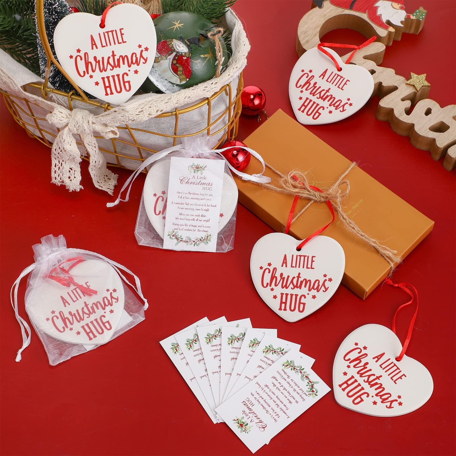 36 Pcs Christmas Ornaments Bulk Gifts Thank You Gifts for Coworker Employee A…