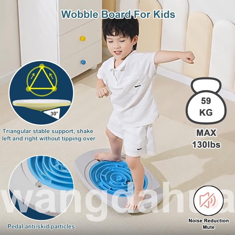 Balance Board for Kids, 20 inch Maze Rocking Seesaw with 2 Balls