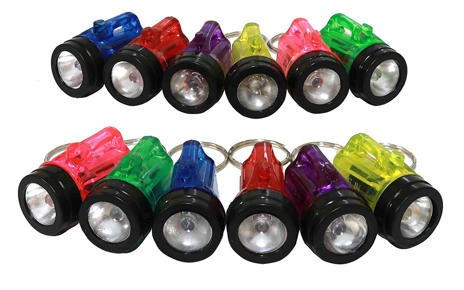 ( 252 ) FLASHLIGHT BULB – mini key chains – party wholesale lot ~ 21 dozen