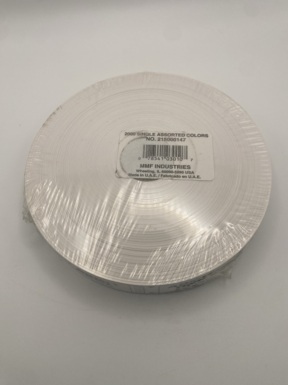 Admit One Raffle Tickets Roll of 2000 White Made in USA MMF #215000147