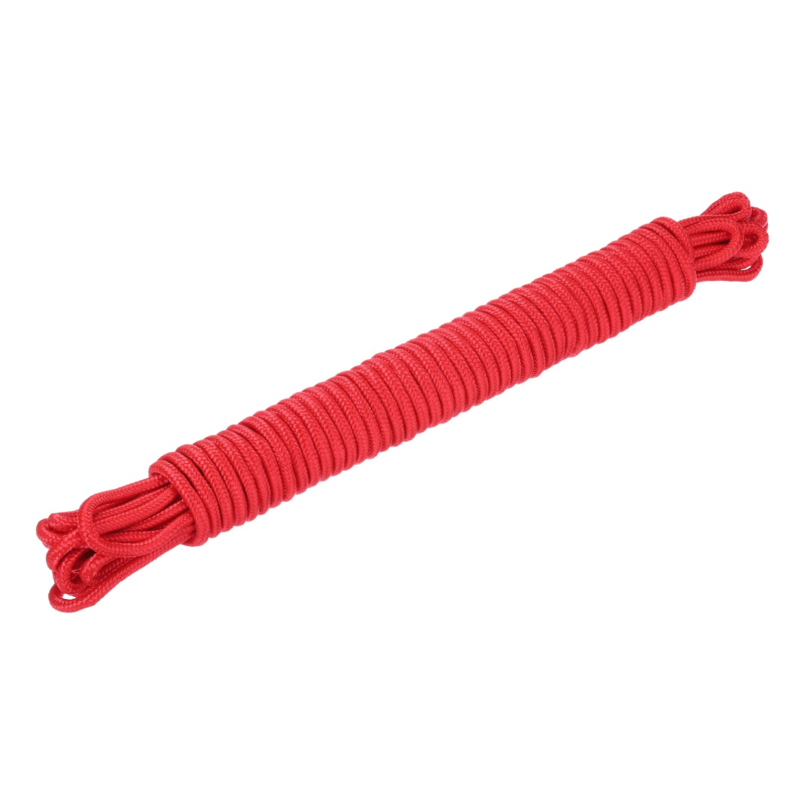 15M/49.2ft 7mm Red Polypropylene Braided Rope for Outdoor