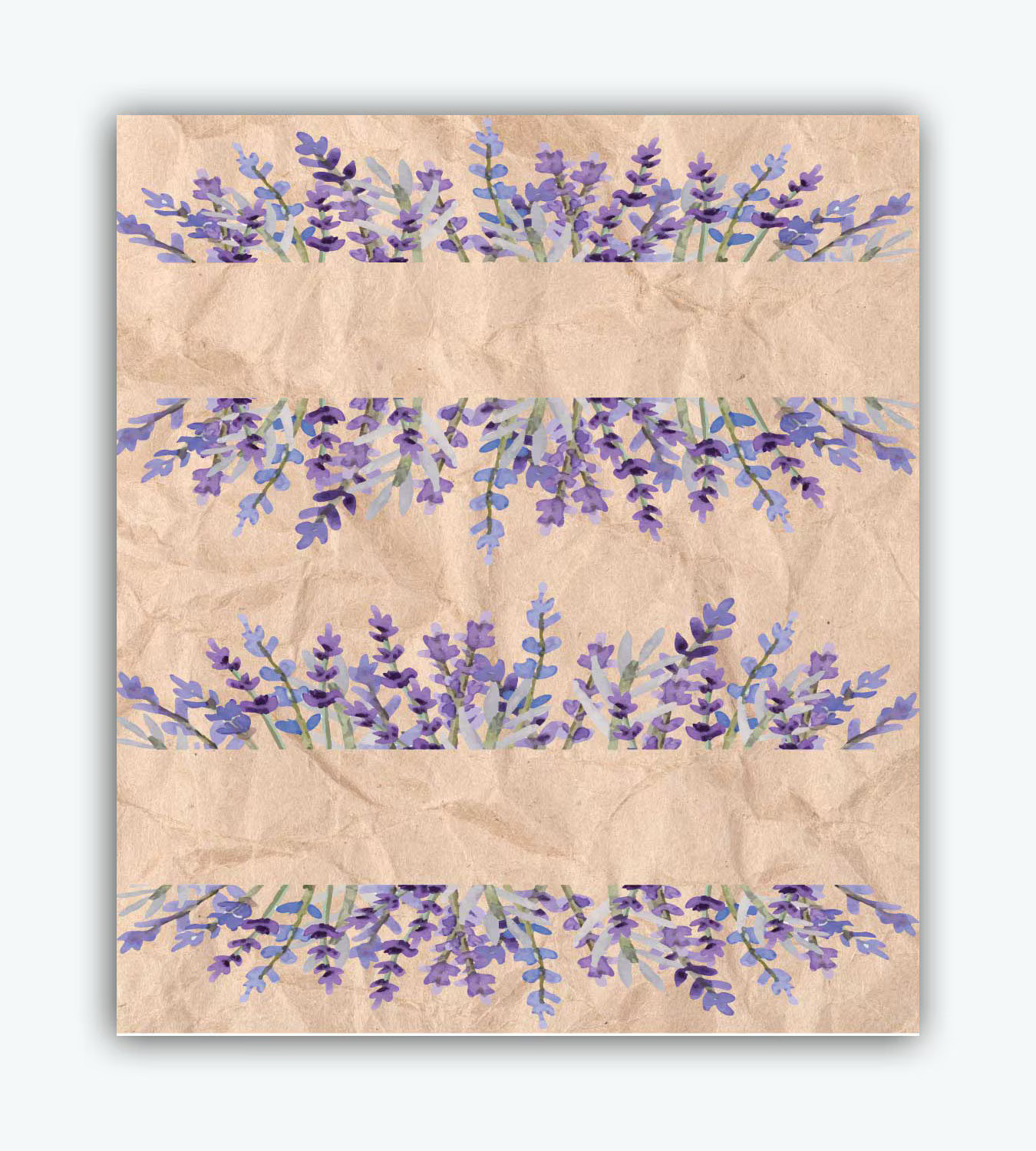 Lavender Floral Place Cards – Folded Table Tent Cards, 25 Count