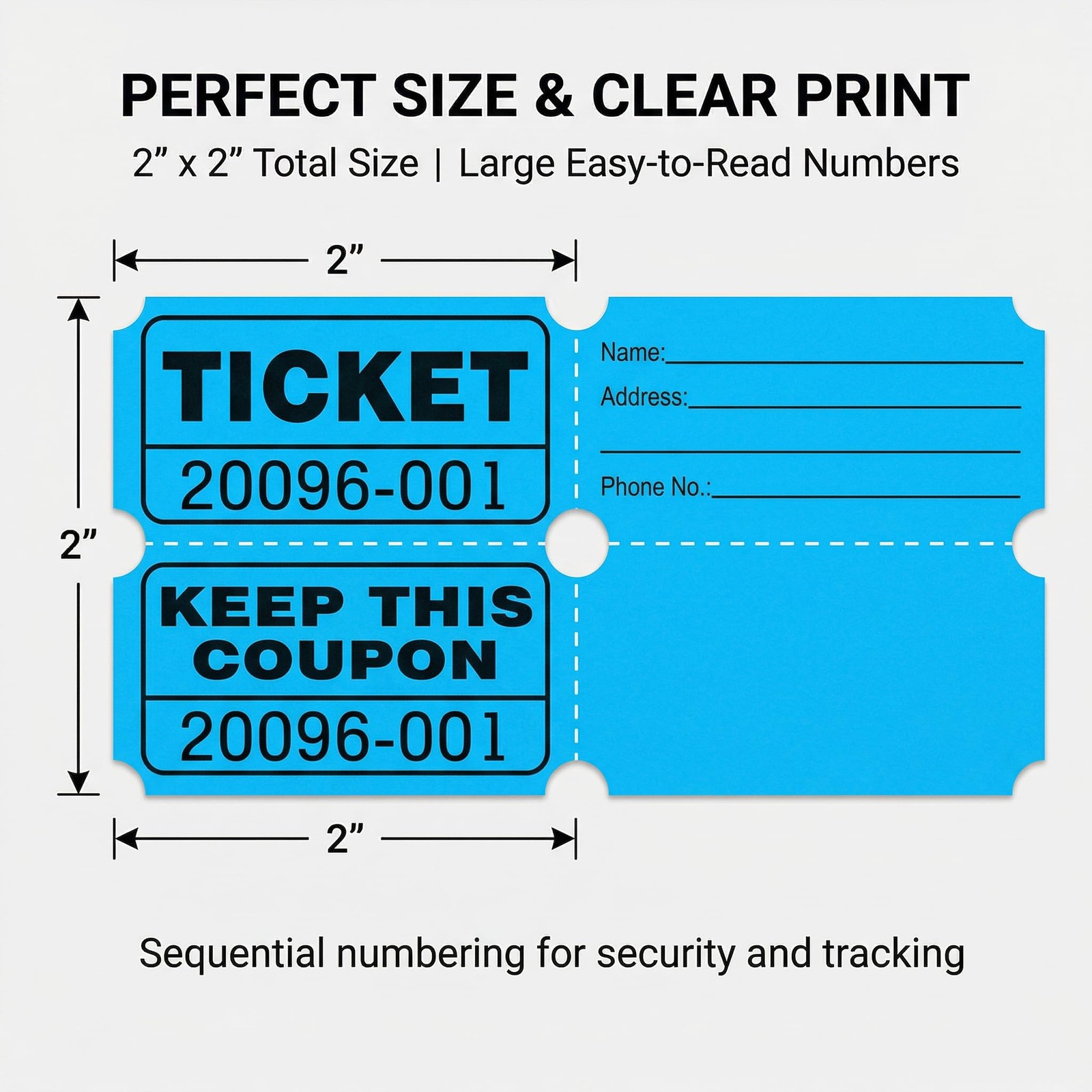 4000 Pairs Double Raffle Tickets â€“ 4 Assorted Colors (Pink, Blue, Red, Purp…