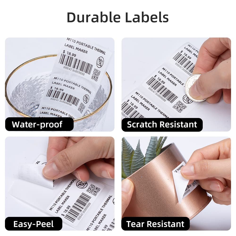 230 PCS 40x30mm Label Paper Fits M110 M200 M120 M220 M150 M250 M260 M100