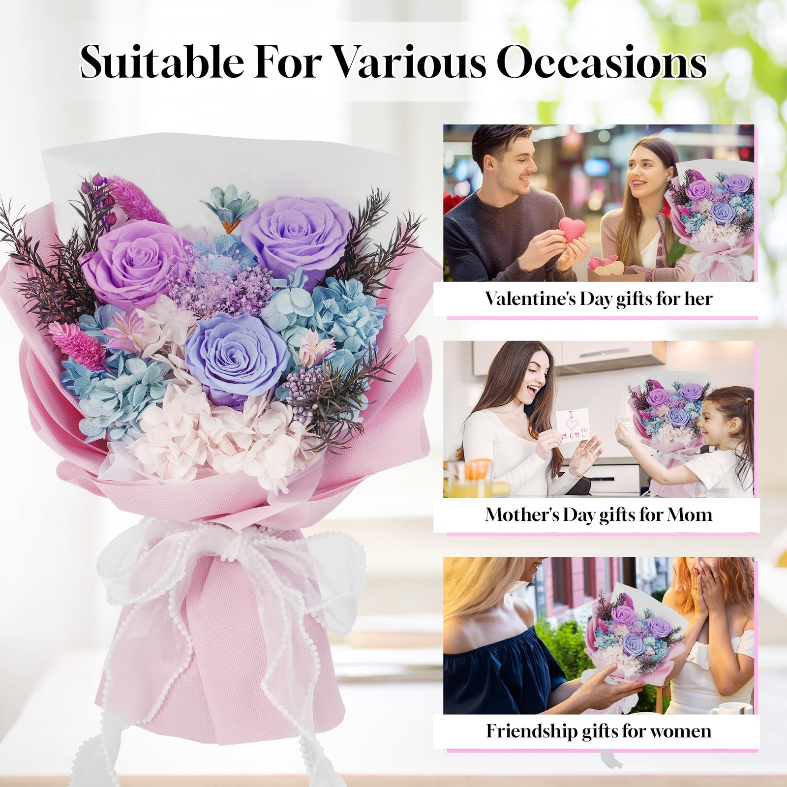 Childom Birthday Gifts for Women,Preserved Flowers for Delivery Prime,Christm…