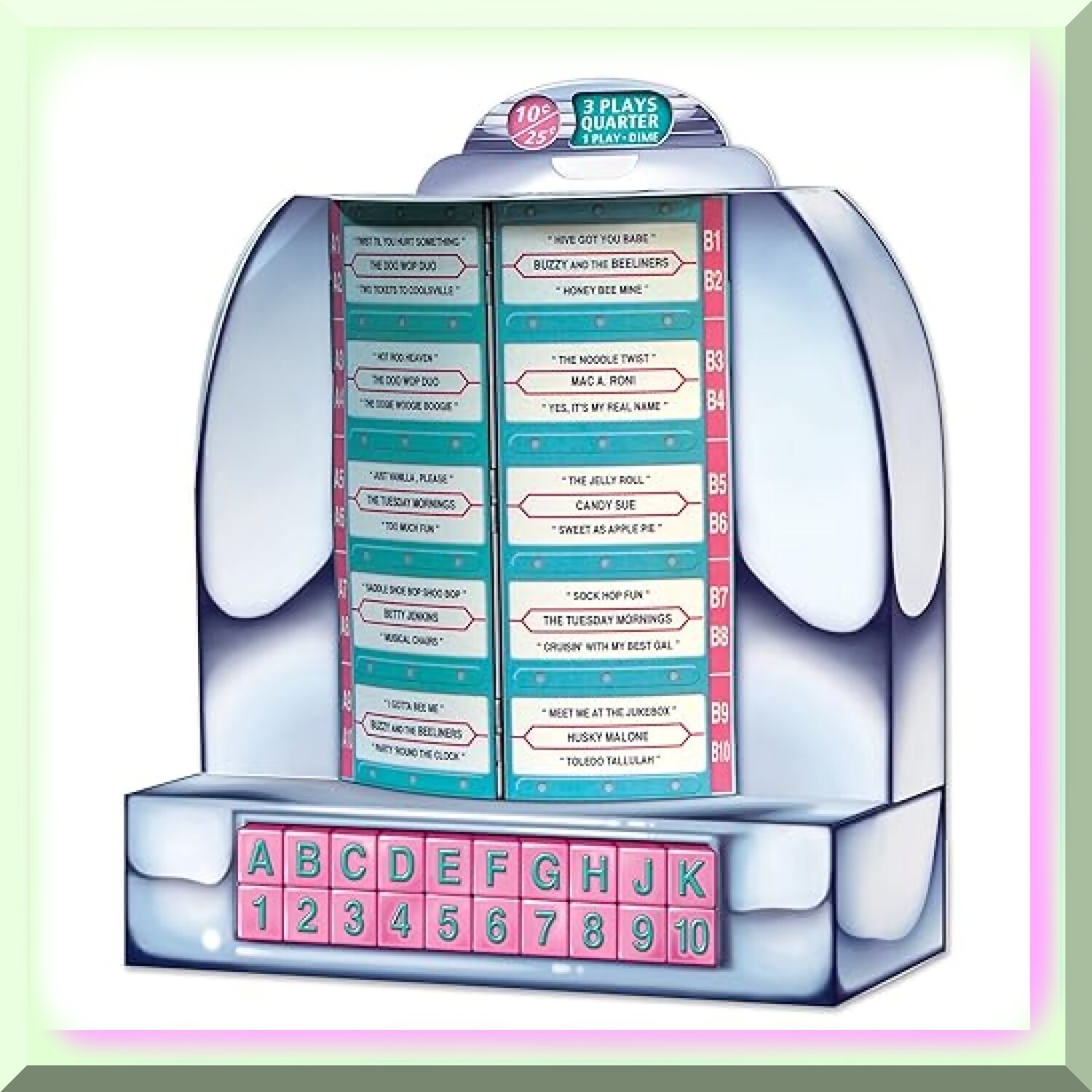 Colorful 3D Jukebox Tabletop Decor for Parties