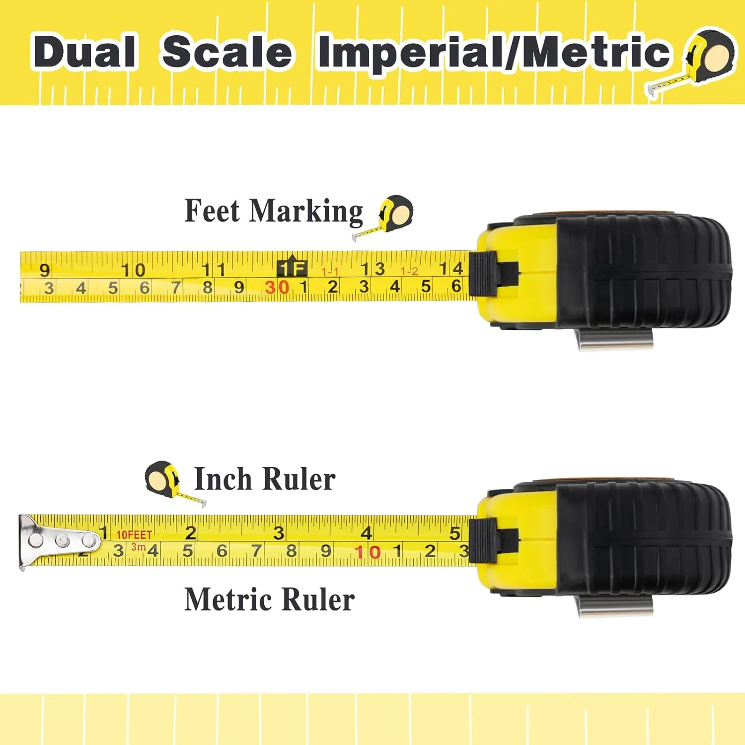 Best Dad Ever Tape Measure 10 FT Engraved Tool Father’s Day Gift for Dad Husband