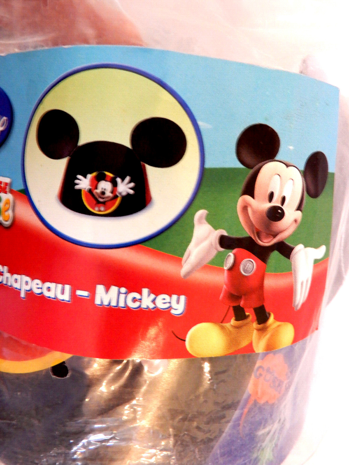 PARTY HATS Disney MICKEY MOUSE CLUBHOUSE 4 Count MICKEY EARS Kids BIRTHDAY DECOR
