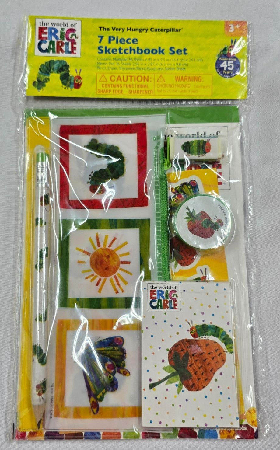 Very Hungry Caterpillar Sketchbook Stationary Kit Birthday Party New BRAND NEW