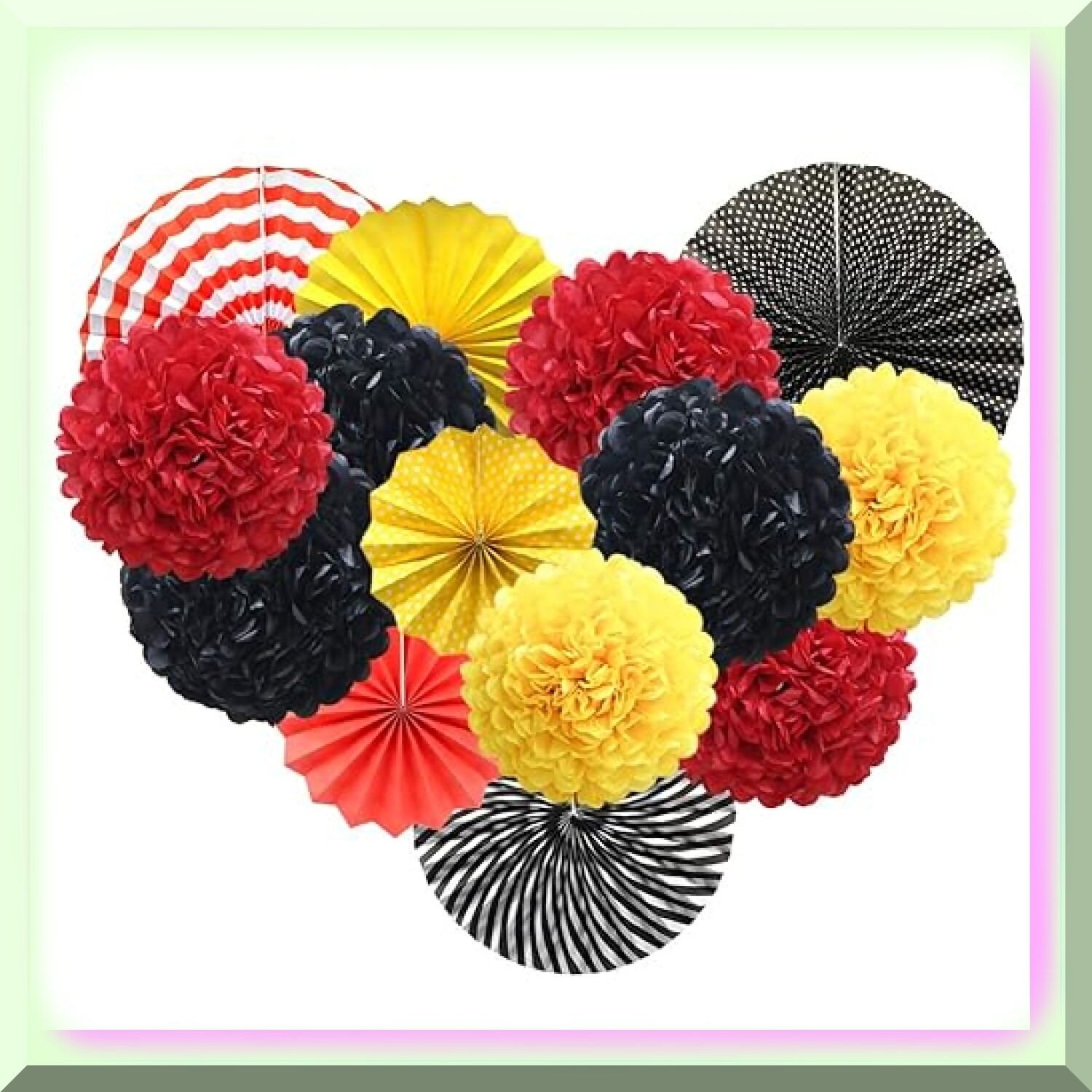 Colorful Fiesta Hanging Paper Decorations Set