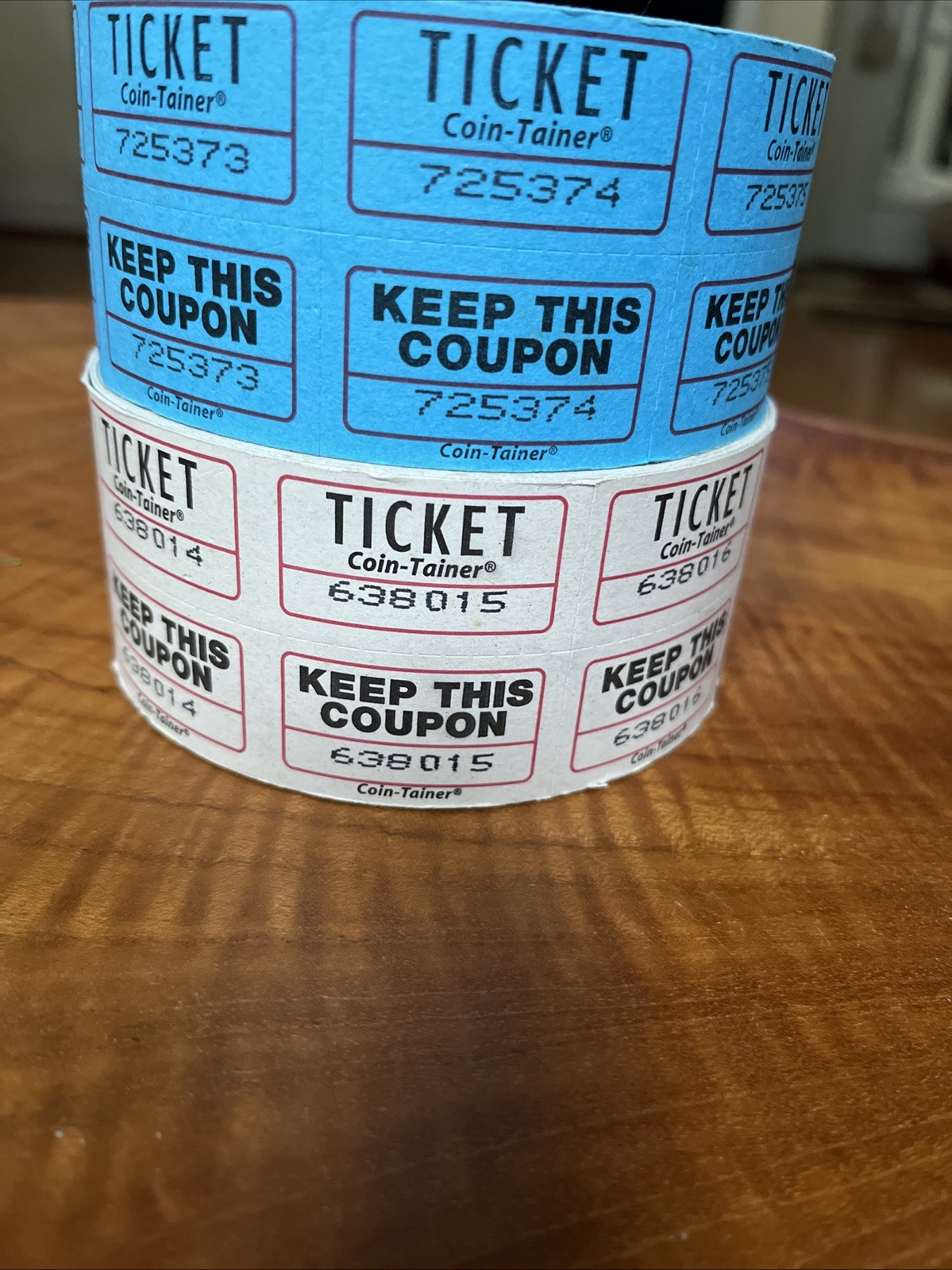2 Partial Raffle Tickets Double Rolls – Events, Carnivals, Bingo, Estate Sales-
