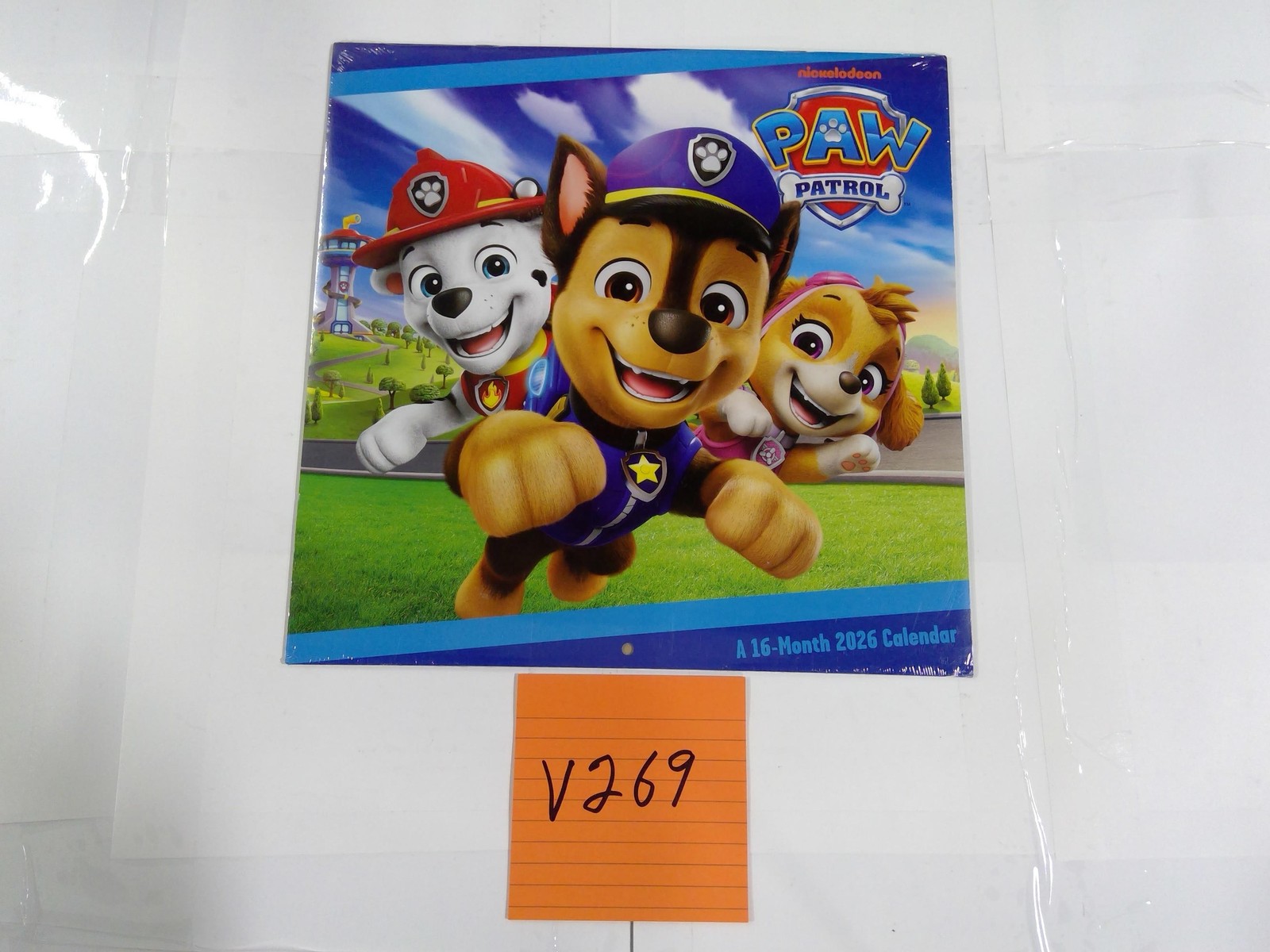 DateWorks Paw Patrol 16-Month 2026 Wall Calendar Multicolor Kids Cartoon New