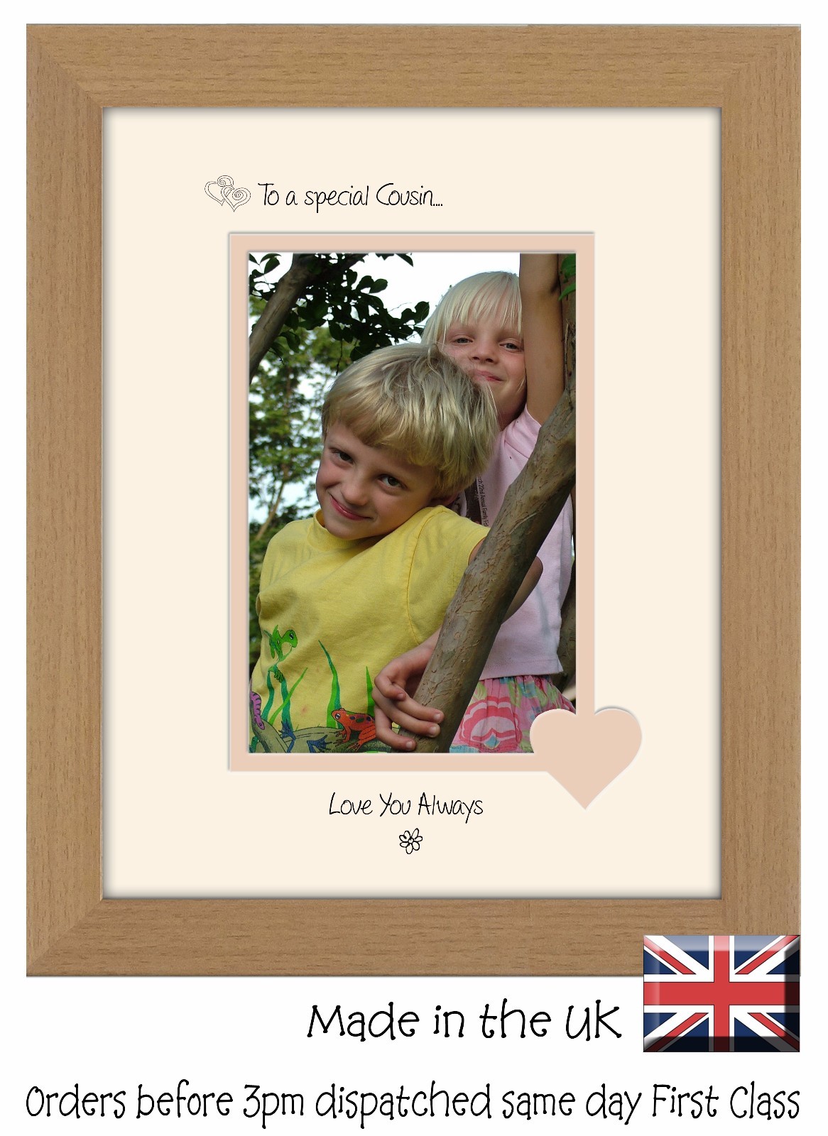 Cousin Photo Frame Portrait 6×4 Special Cousin 1072F