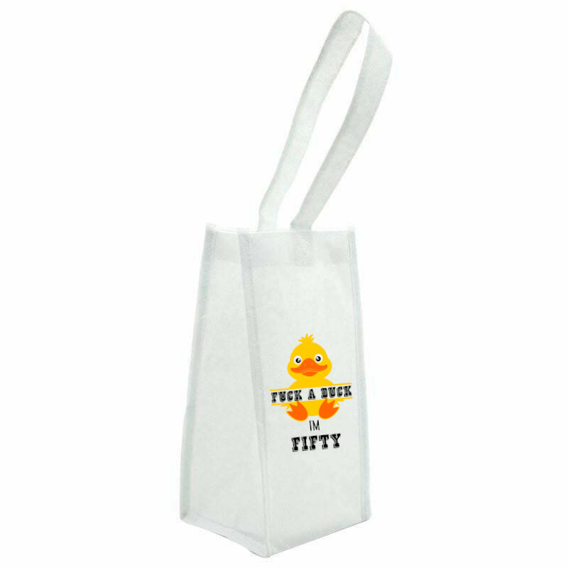 50th birthday Fuck*a Duck funny/rude wine bag! birthday gift for her/him/gift